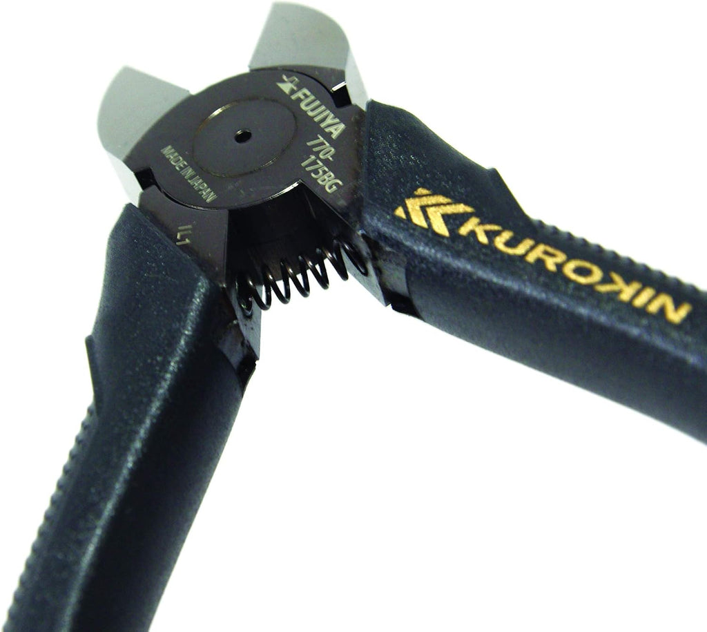 Electrician Meijin Powerful Nipper, 770-175BG, 6.9 Inches (175 Mm), Black Gold, Micro Mirror Blade for Easy Cutting of Covered Wires, Beautiful Section