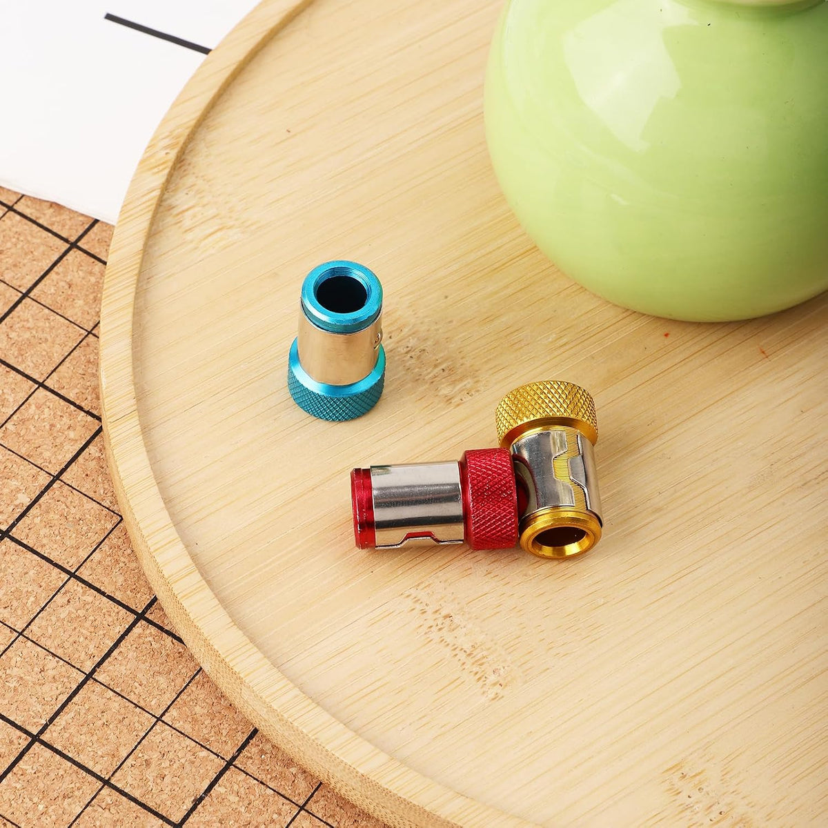 3Pcs Screwdriver Head Magnetic Ring, Metal Magnet Screw Ring Removable Screw Driver Magnetizer Ring Holder for 1/4In Hex Screwdriver Head and Power Bits