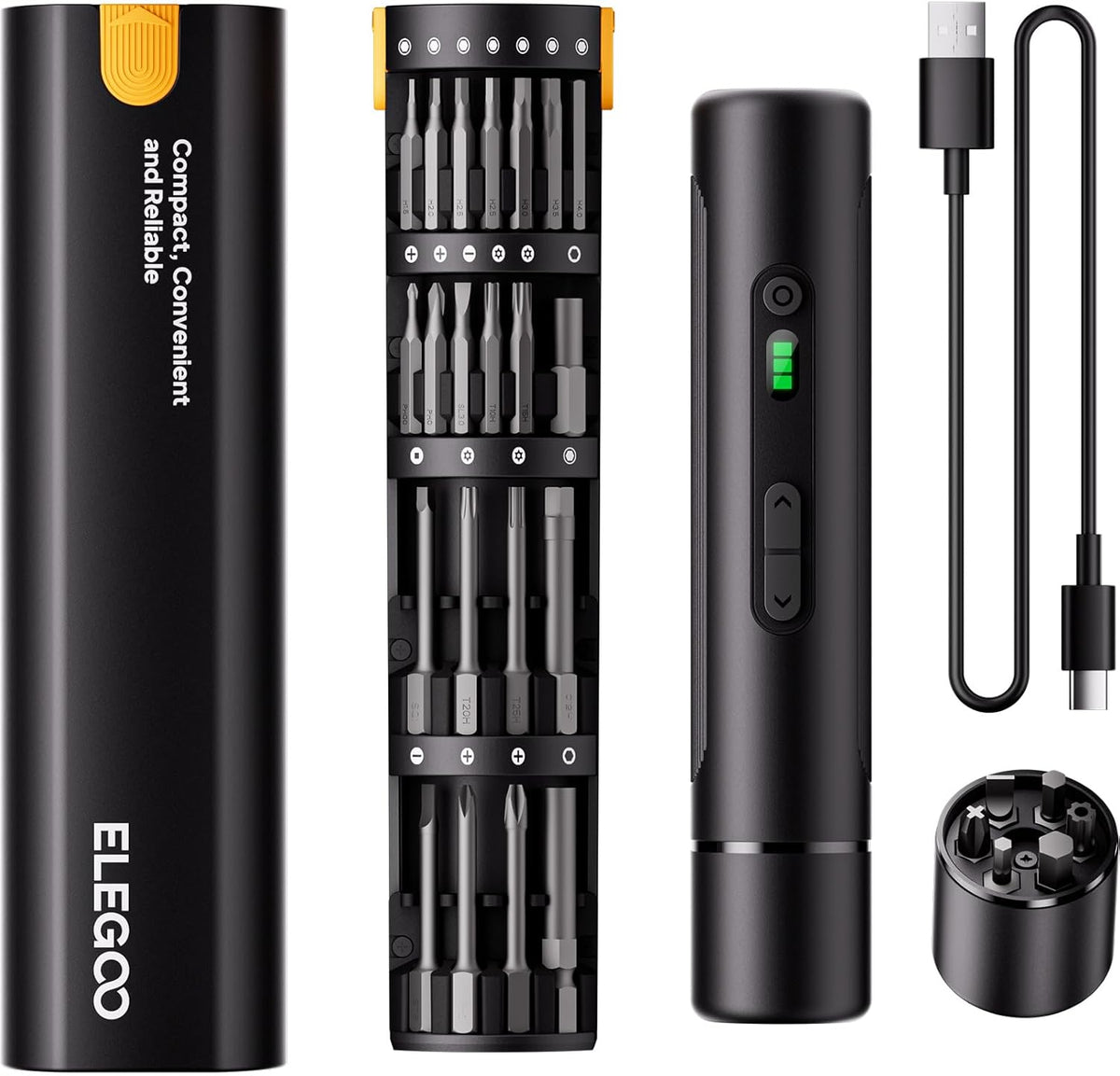 Electric Precision Screwdriver Set 33-In-1With LED Light Magnetic