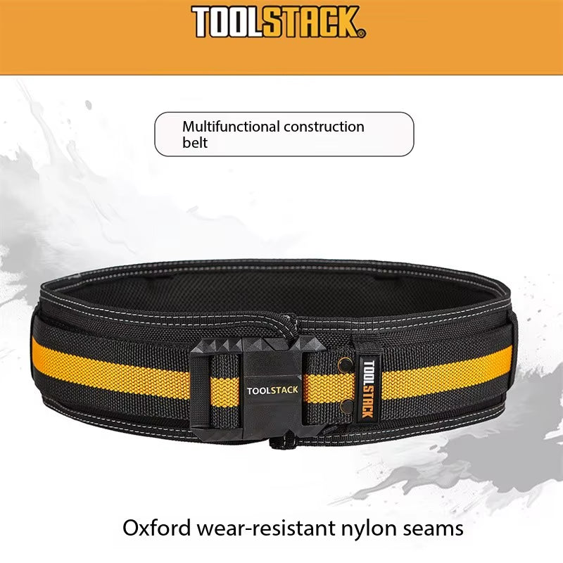 Construction Belt Thickened High-Quality Oxford Firm Stitching Work Belt Lightweight Adjustable Buckle Working Belt