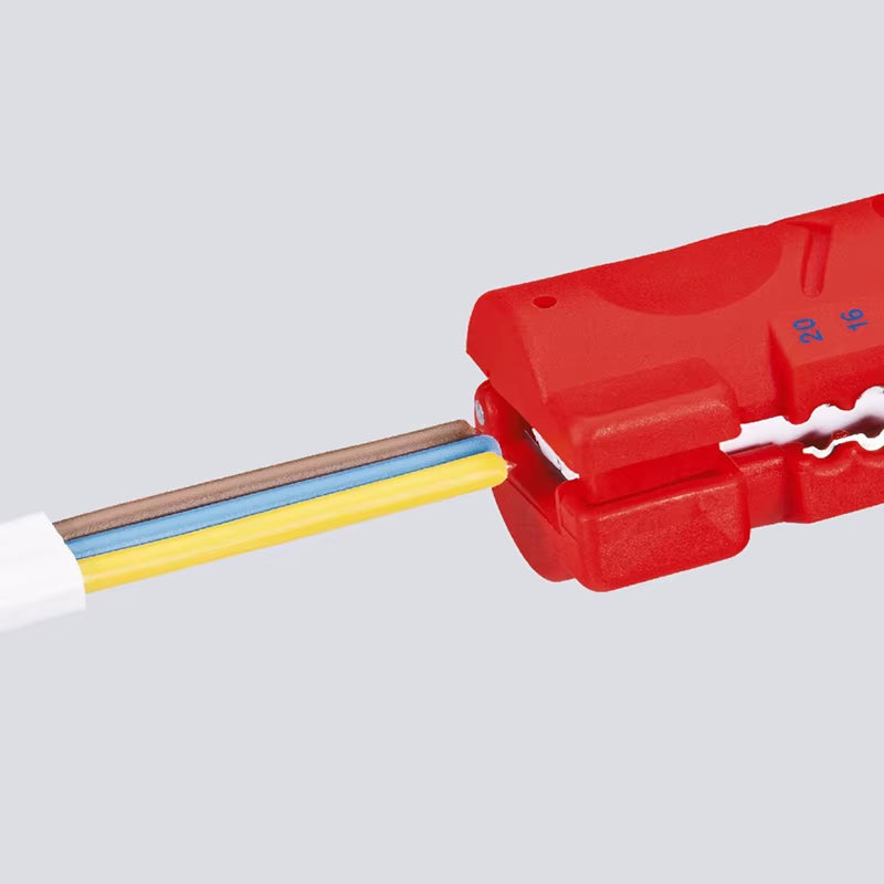 1664125SB Wire Stripper 125MM, Professional Cable Stripping Tool for Flat & round Cables Electrical Repair