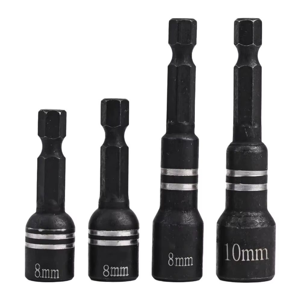New 8Mm Magnetic Nut Screwdriver DIY Anti-Slip Hex Shank Driver Bit for Power Drills Drivers Kit