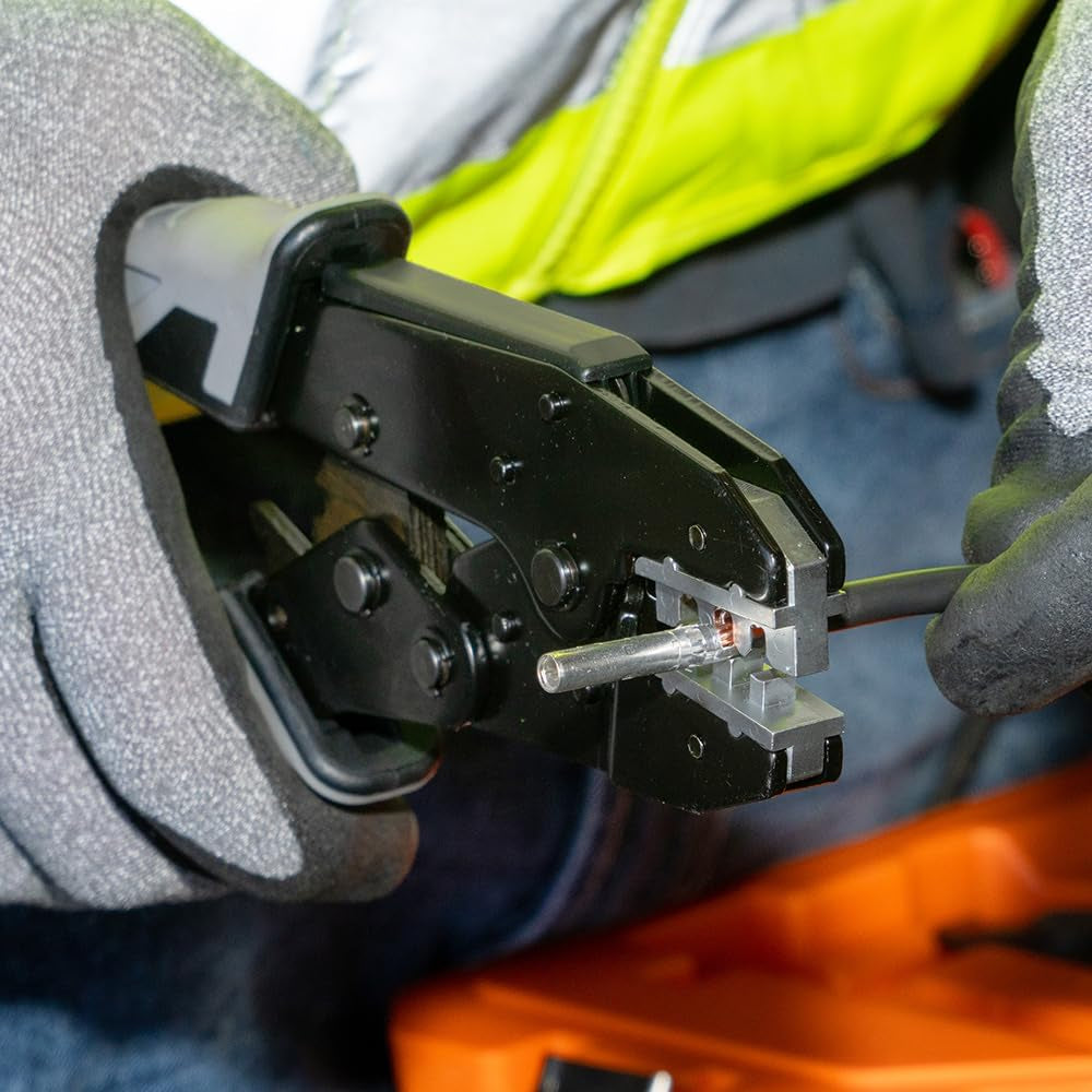 3010CR MC4 Solar Ratcheting Crimper for 10-14 AWG Stranded Copper Wire PV Connectors